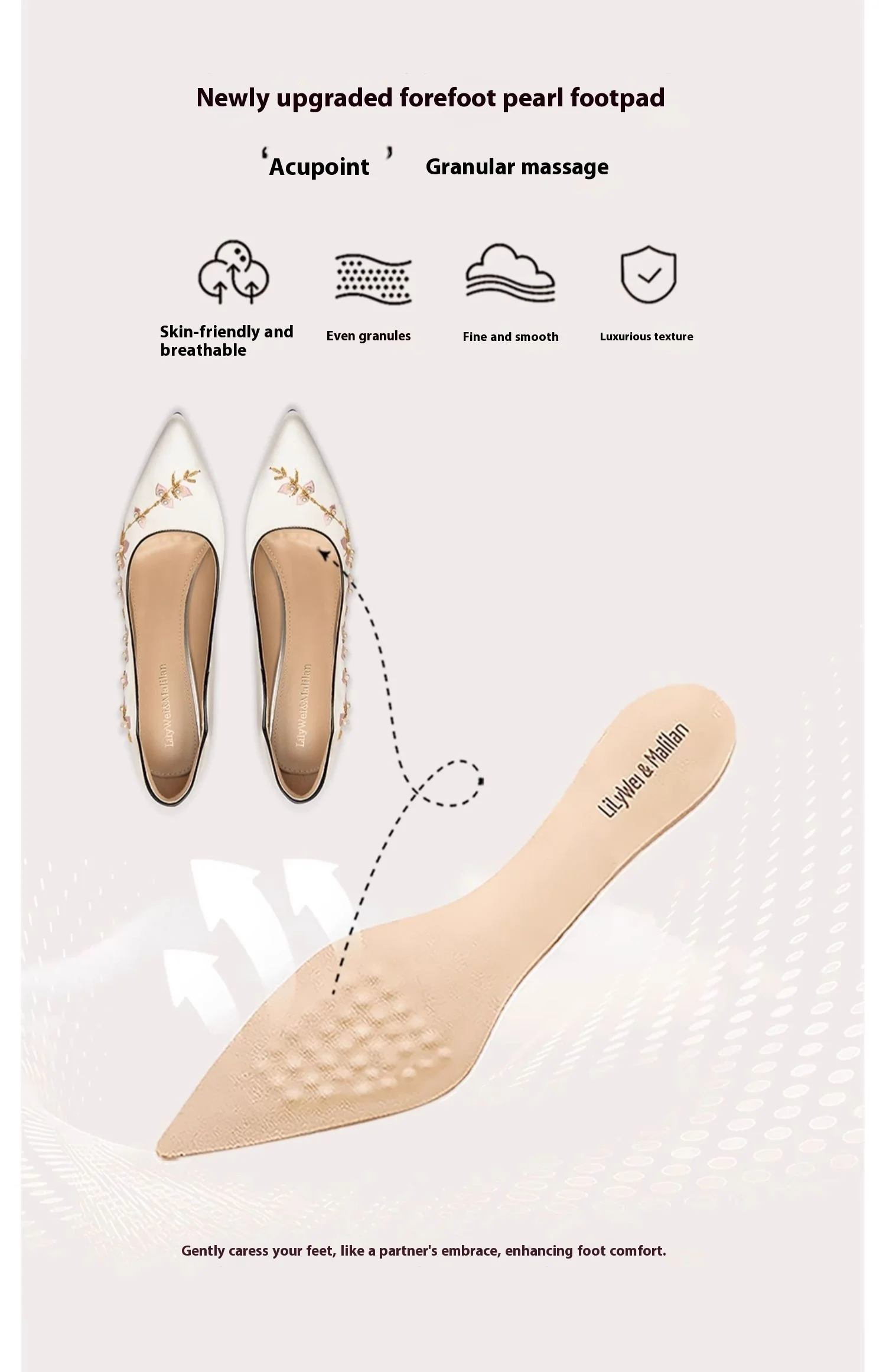 Spring new pointed shallow silk pearl embroidered low-heeled shoes fine high-heeled banquet large size small size women's shoes