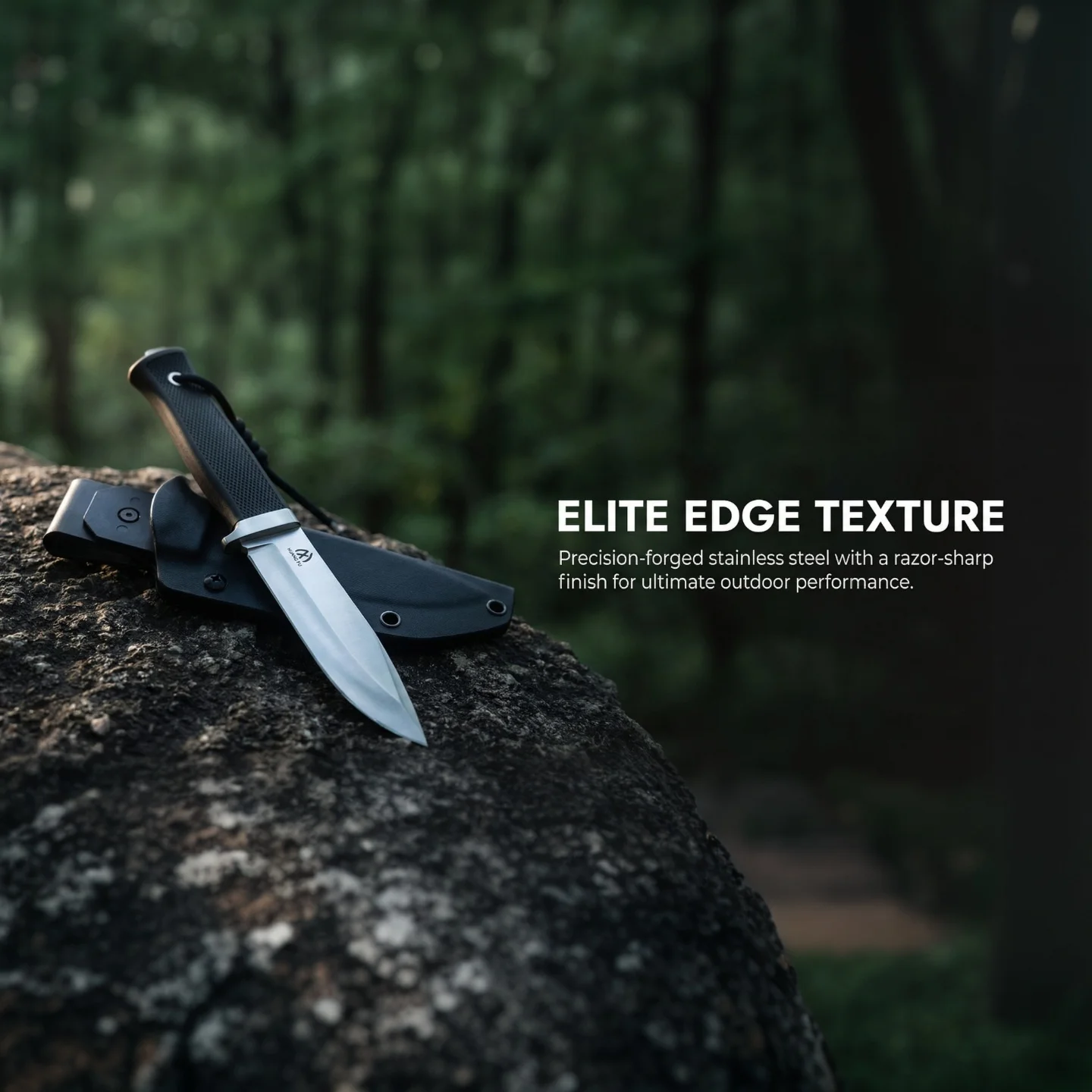 High-quality steel fixed blade, outdoor knife, high hardness stainless steel full tang with sheath, emergency portable knife for