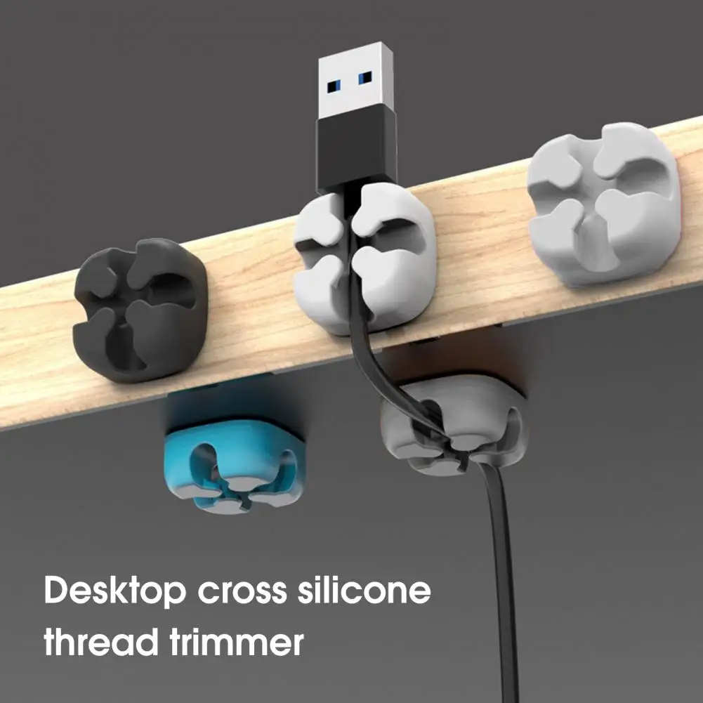 Легкий удобный Настольный органайзер для шнура питания, самоклеящийся органайзер для офиса