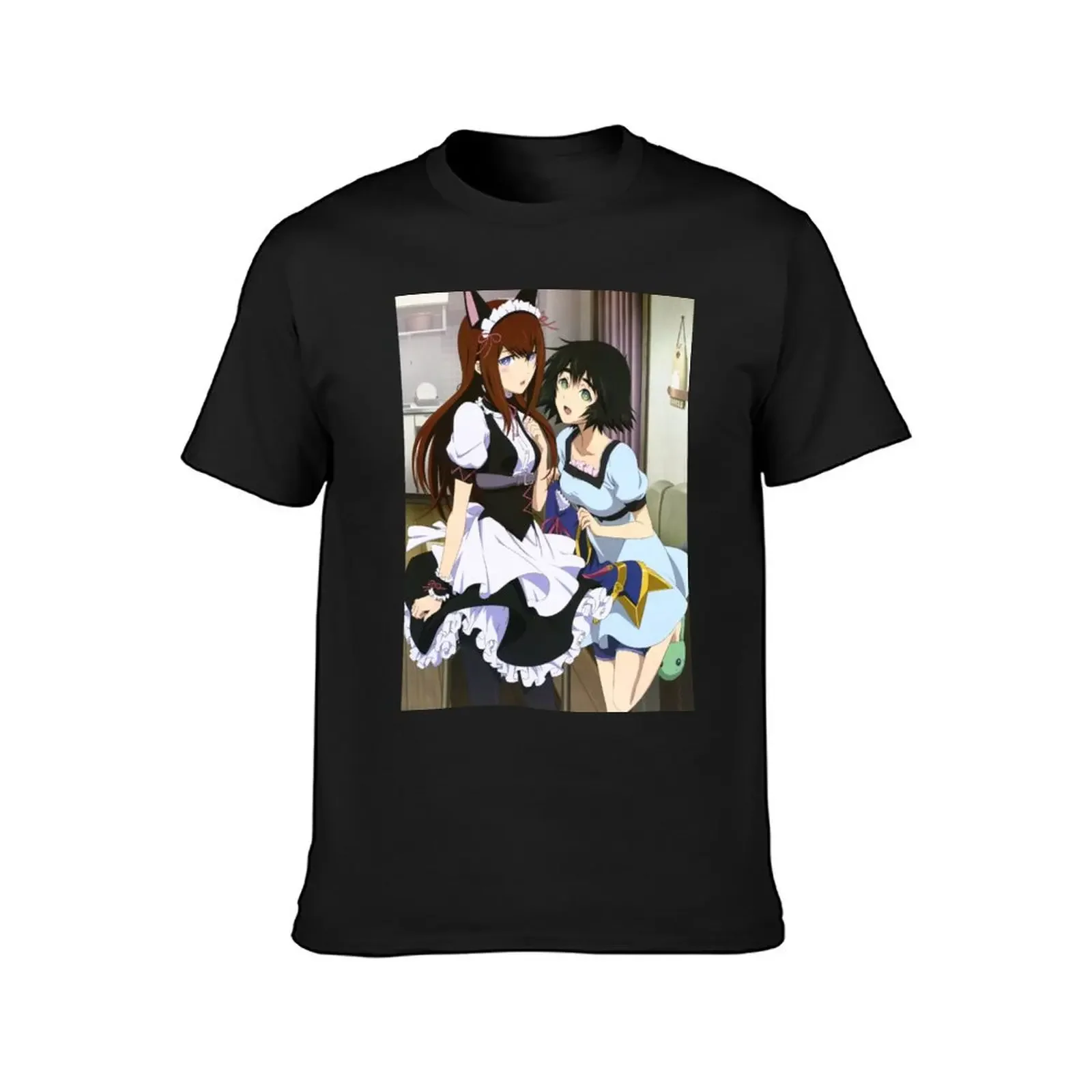 Steins;Gate - Makise Kurisu & Shiina Mayuri T-Shirt boys whites tops men t shirts high quality