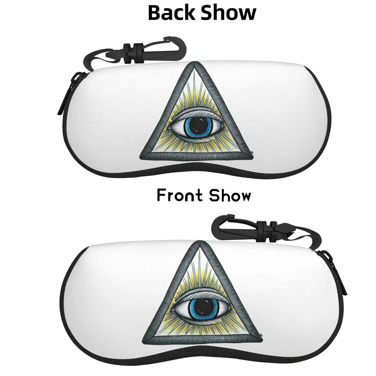 

Eye Illuminati (7) Shell Glasses Case Protective Sunglasses Box Women Men Soft Eyeglasses Bag Pouch