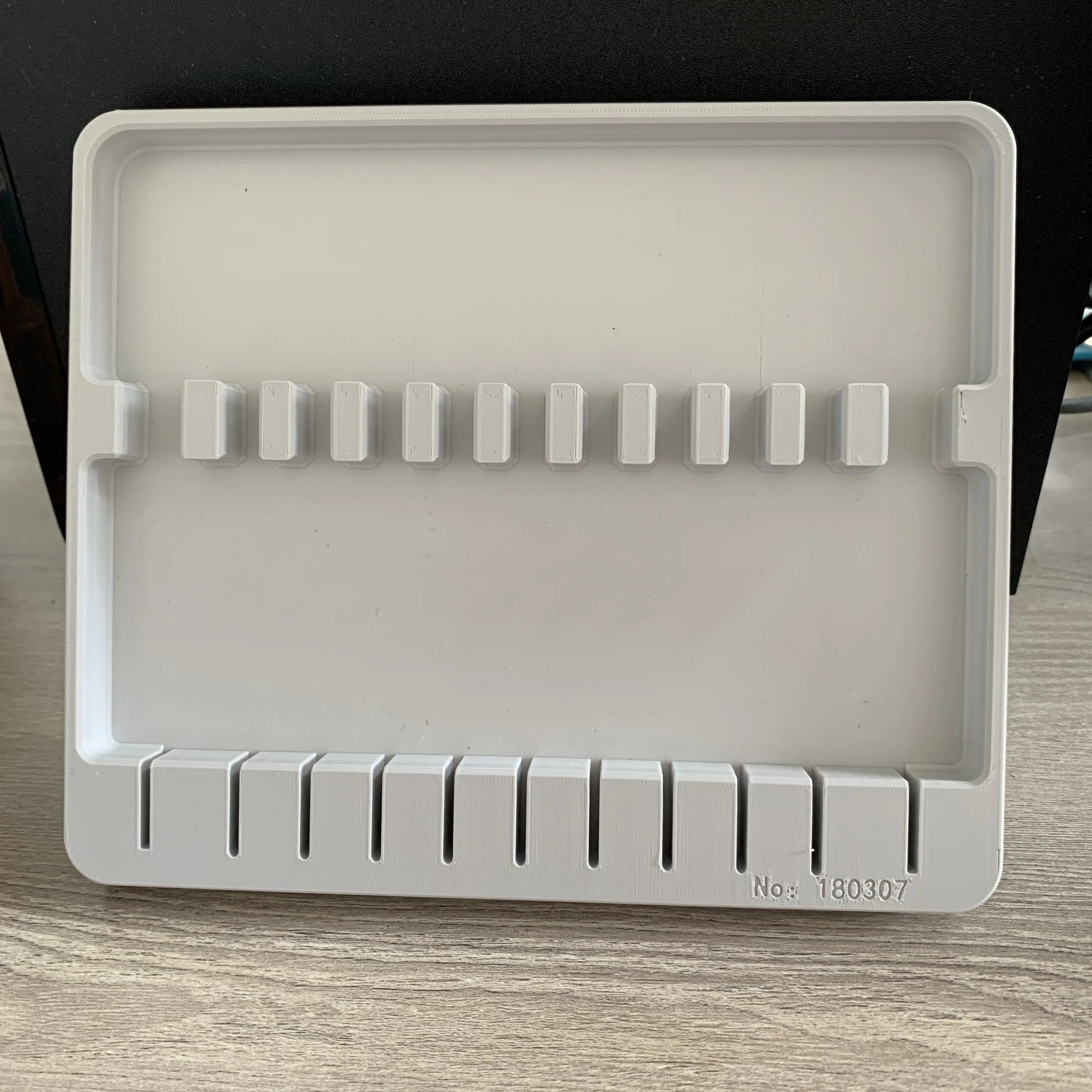 3D Printed Tweezer Storage Tray 11 Slots Precision Tool Holder Organizer for Watch Repair Electronics DIY