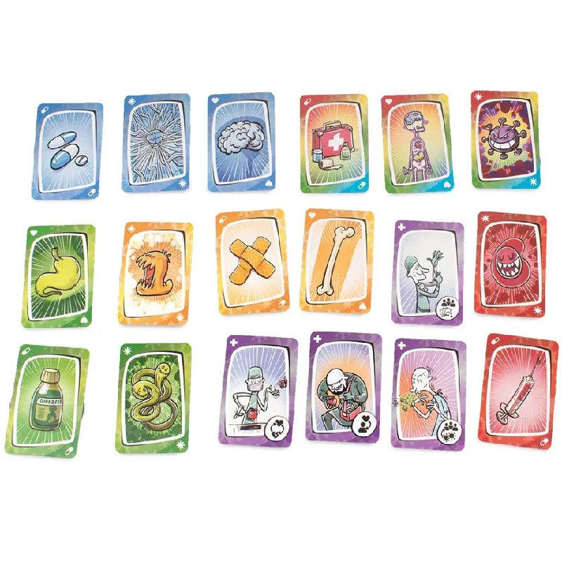 لعبة بطاقة الفيروسات The Contagiously Virus 2 Card النسخة الصحيحة لعبة الحفلات للألعاب العائلية الممتعة\\