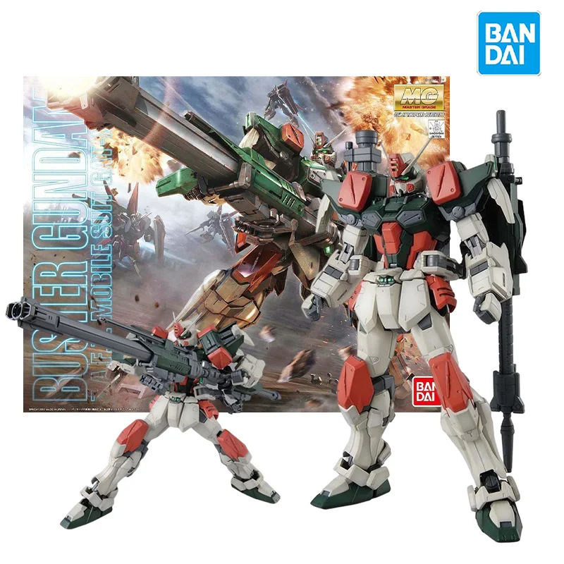 

Bandai Original box MG 1/100 GAT-X103 BUSTER GUNDAM Model Kit Anime Action Fighter Assembly Models Collection Toy Gift for kids