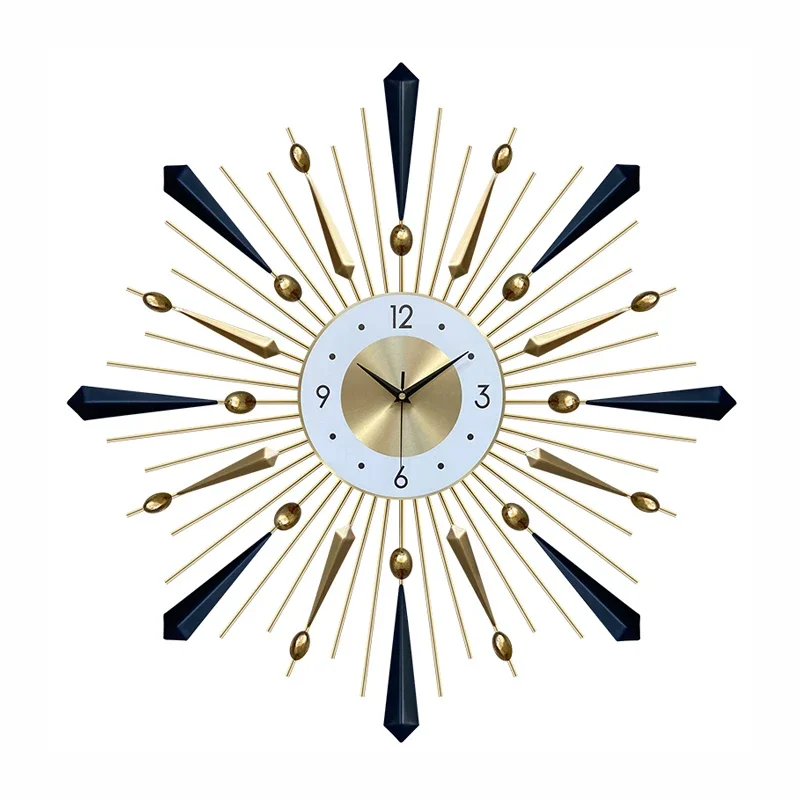 Creative Art Light Luxury Wall Clock Living Room Home Clock Decoration Fashion Modern Simple Personality Clock Wall Watch