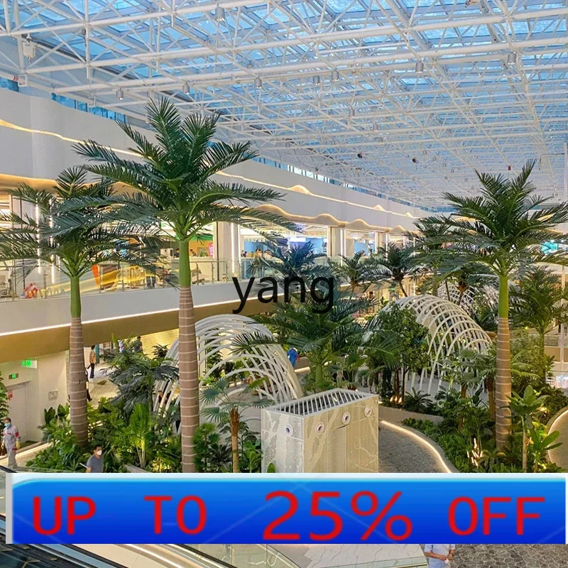 

LMM Большое искусственное пейзажное украшение для дерева Открытое бионическое искусственное дерево Пальма из стекловолокна