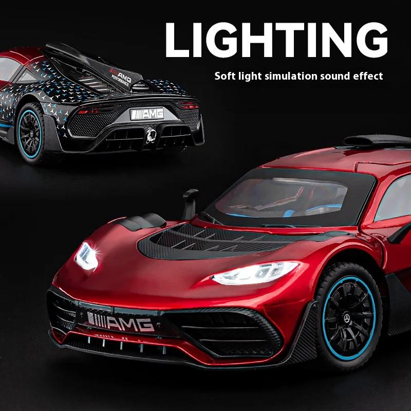 1/24 AMG ONEกีฬารถของเล่นDie Castรถของเล่นเครื่องประดับเหมาะสําหรับกีฬารถของขวัญสําหรับชาย
