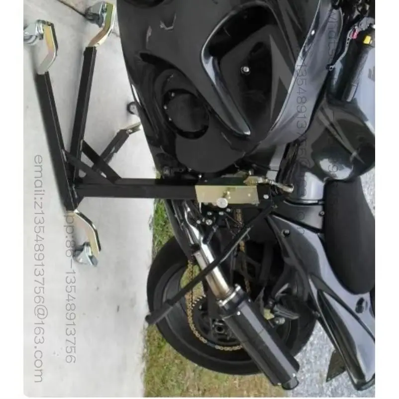 Motorcycle starting frame, repair tools, tire repair support starting frame, movable, parking frame, distribution pin
