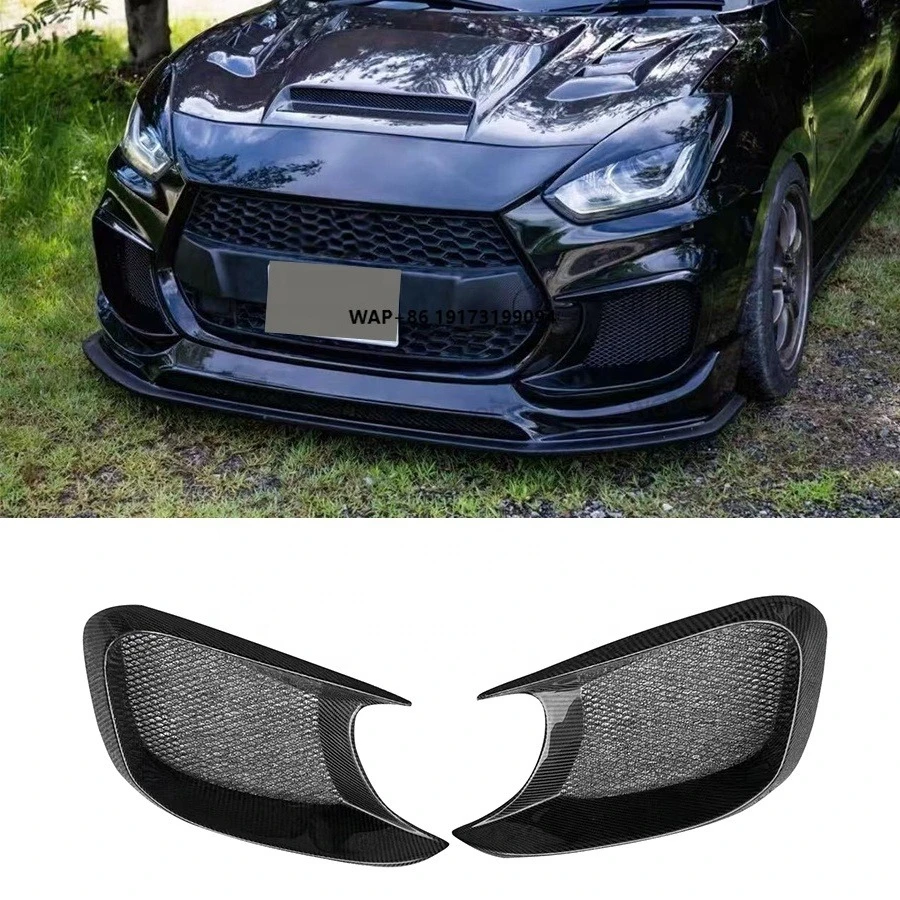 

ZC33S Front Vent for-Suzuki Swift 2017+ Fiber Glass Bodykit with New Front Bumper Air Intake Side Vent Cover Auto Parts