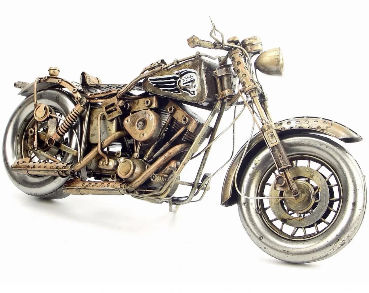 Metal-Model Steampunk Motorcycle Car-Model-Toys Cool Motorcycle Crafts Handmade handmade exquisite prop collection