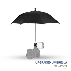 JJC DLSR Camera Umbrella Sunshade Rainy Holder with Hot Shoe For General Camera Photographic Camera Umbrella