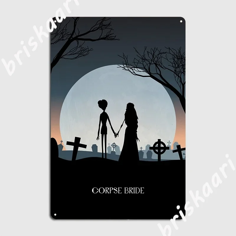 Corpse Bride Minimal Poster Poster Metal Plaque Decoration Club Party Wall Decor Club Bar Tin Sign Posters