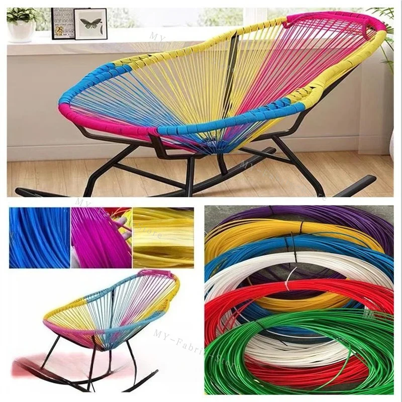 Plastic Flat Rattan Repair Strip Replacement Weaving Cord for Egg Swing Chair Hanging Basket Hammock Chair DIY Mending Material