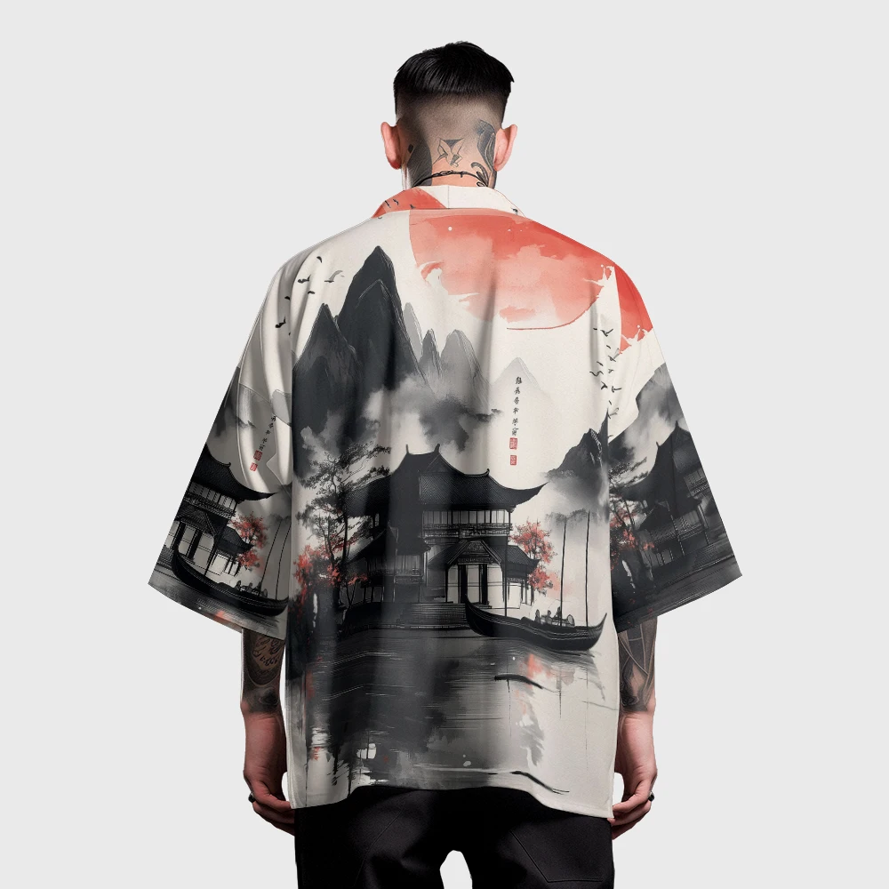 

Summer Samurai Kimono Men Stylish Haori Streetwear Kimono Cosplay Japanese Clothes Fashion Yukata Popular Cardigan Vintage Robe