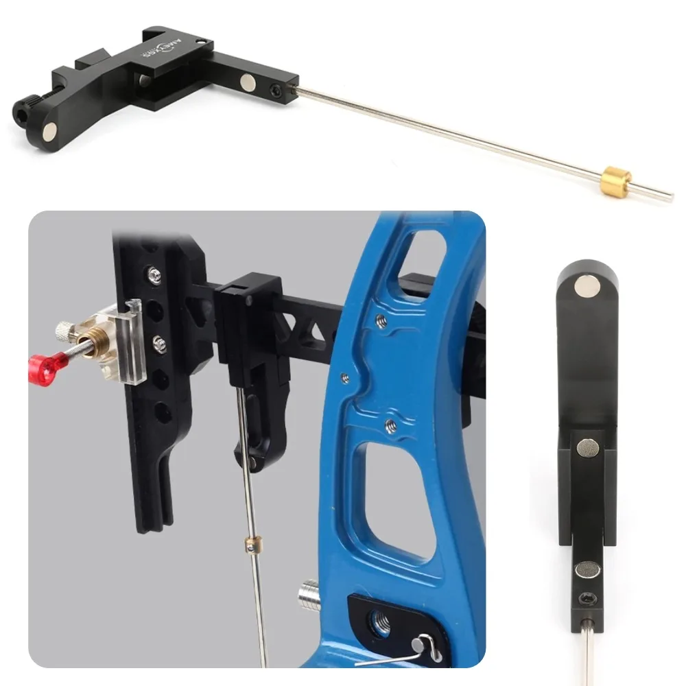 Clicker d'arc de tir à l'arc réglable sur la vue d'arc en alliage d'aluminium magnétique pour flèches d'arc classique accessoire de pratique de chasse de tir