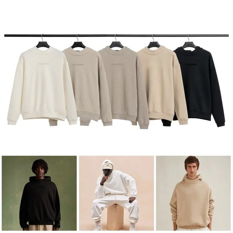 

2025 Luxury Design Men's Hoodies Chest Silicone Letters Small Logo Hooded Sweaters Fashion Brand Couple's High Street Oversized