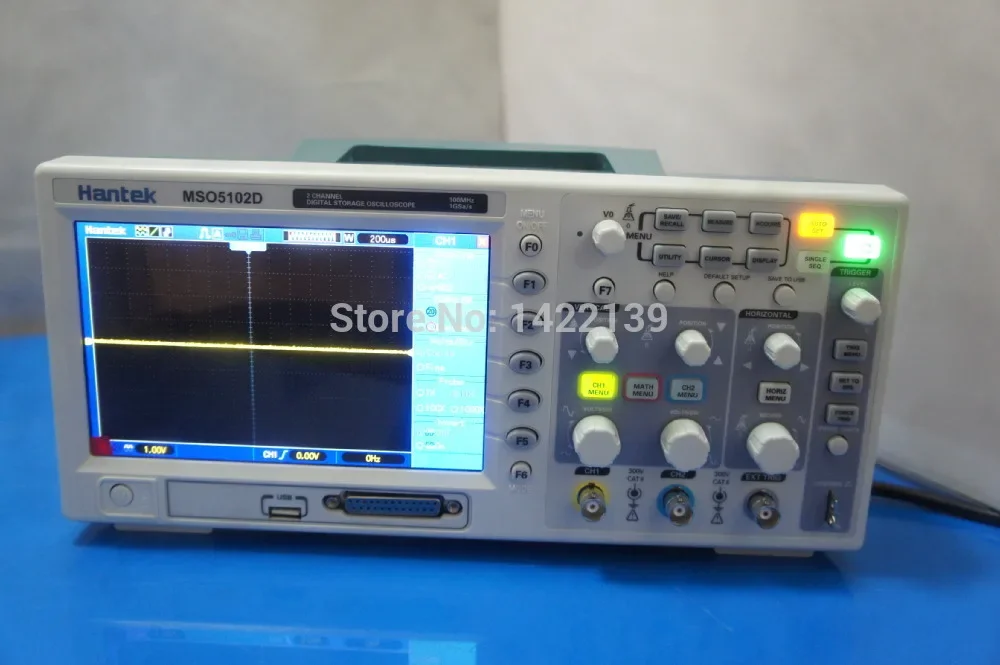 Hantek MSO5102D 100MHz 2 Ch 1GSa/s Oscilloscope 16Ch Logic Analyzer 2in1 800x480