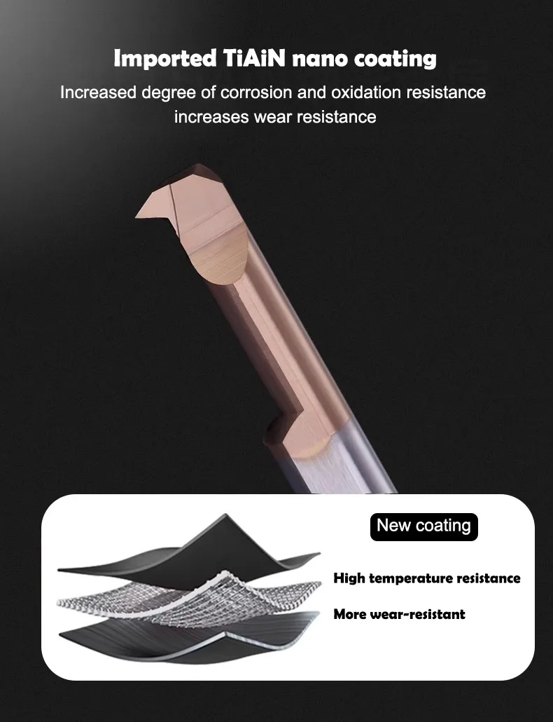 SHAZAM MIR Gewindebohrwerkzeuge mit kleinem Durchmesser, Wolframstahl-Hartmetall, CNC-Maschine, seismisch widerstandsfähig, Innenlochbohrwerkzeug A60 – Detail 4