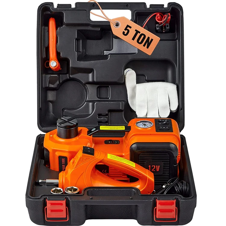 Low Price 5 In 1 Electric Jack 12V 5ton Auto Portable Electric Hydraulic Car Jack
