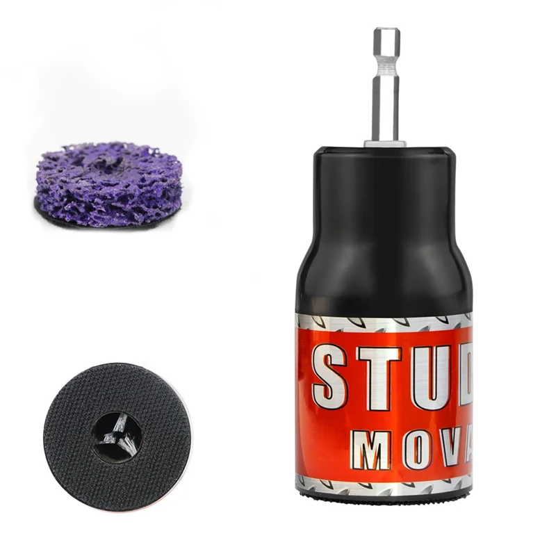 

AT21-Stud Rust Removal Tool And Wheel Hub Cleaner Metal Scale Remover For 1/2In Impact Wrenches Electric Drill Cleaning