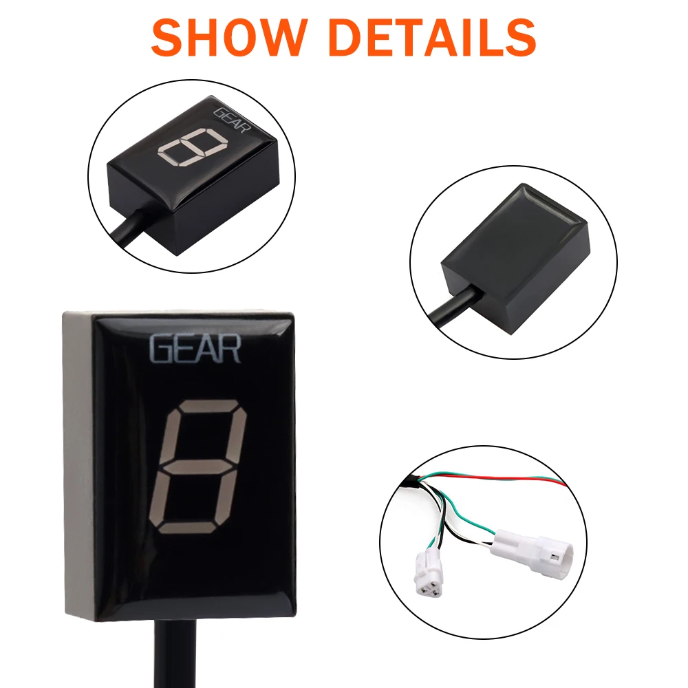 Gear Indicator For Yamaha YZF-R1 R6 R6S XJ6 FZ1 FZ1N FZ8 FZS 1000 Fazer TDM 900 FZ400 Motorcycle Accessories Speed Display Meter