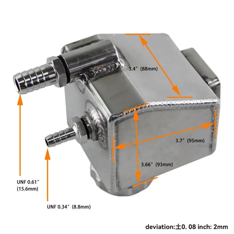Power Steering Fluid Reservoir Can with Cap for V6 V8 VT VX VU VY VZ VE LS1 LS2 Universal Aluminum