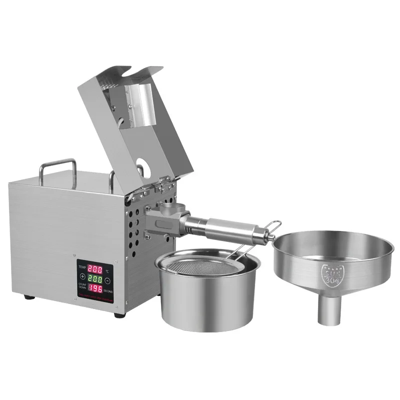 GR109 Oil Extraction Machine Home Heat Oil Press Extractor Sunflower Seeds Hydraulic Oil Extracting Machine