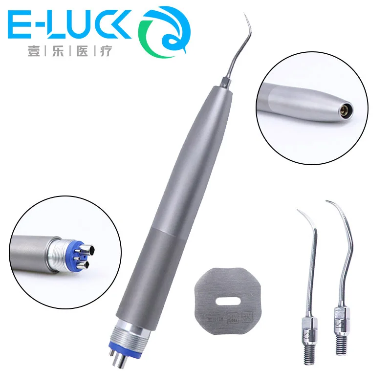 Dental Air Scaler 4hole With 3Pcs Tips S1 S2 S3 Teeth Clearning Teeth Whitening Air Scaler Handpiece Whitening