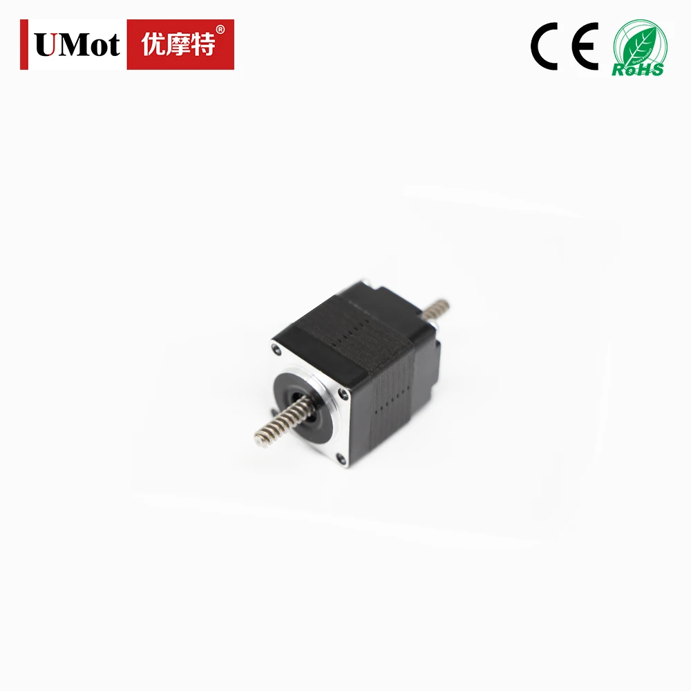 Micro 2 Phase Thrust 9N Hybrid Nema 8 Non Captive Linear Stepper Motor With Lead Screw Diameter 3.5mm