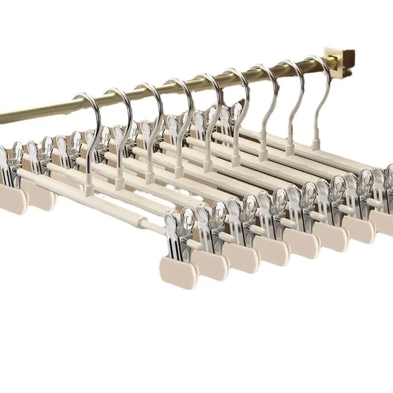10pcs/set Immersion molded non slip pants rack, drying pants clip, skirt clip