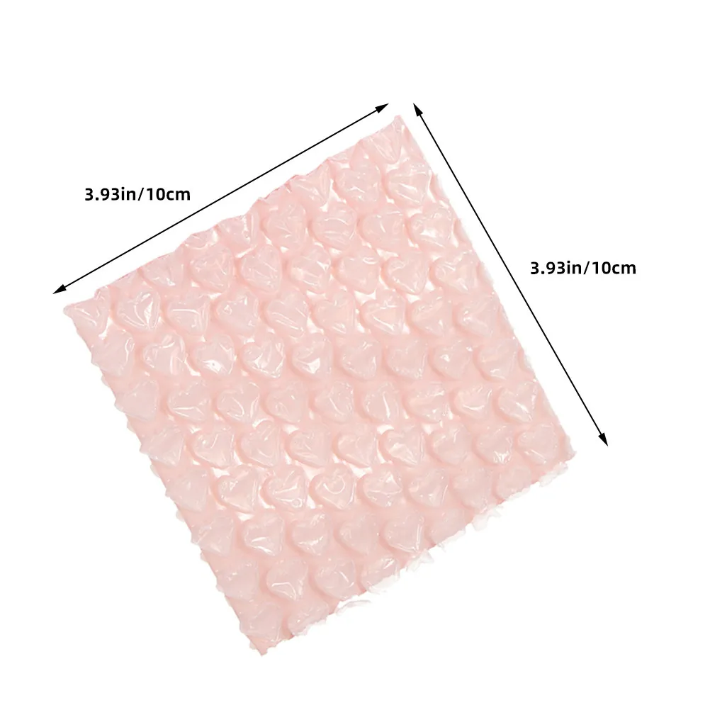 100Pcs Bubble Mailer Pouches Heart Design Shockproof Cushioning Envelopes for Electronics Glassware Mailing Moving Packaging view 5