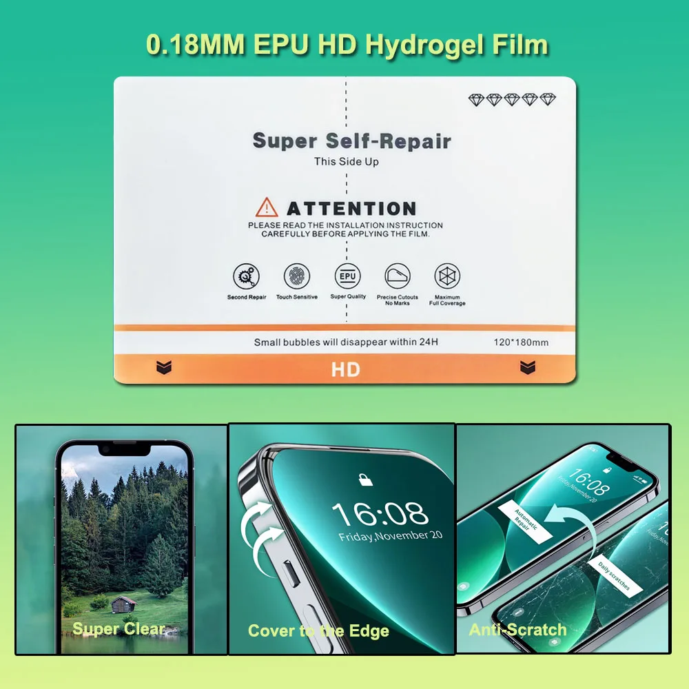 VORMIR EPU Second Repair Hydrogel Micas Transparent HD Matte Privacy Flexible Screen Protectors for Plotter Cutting Machine