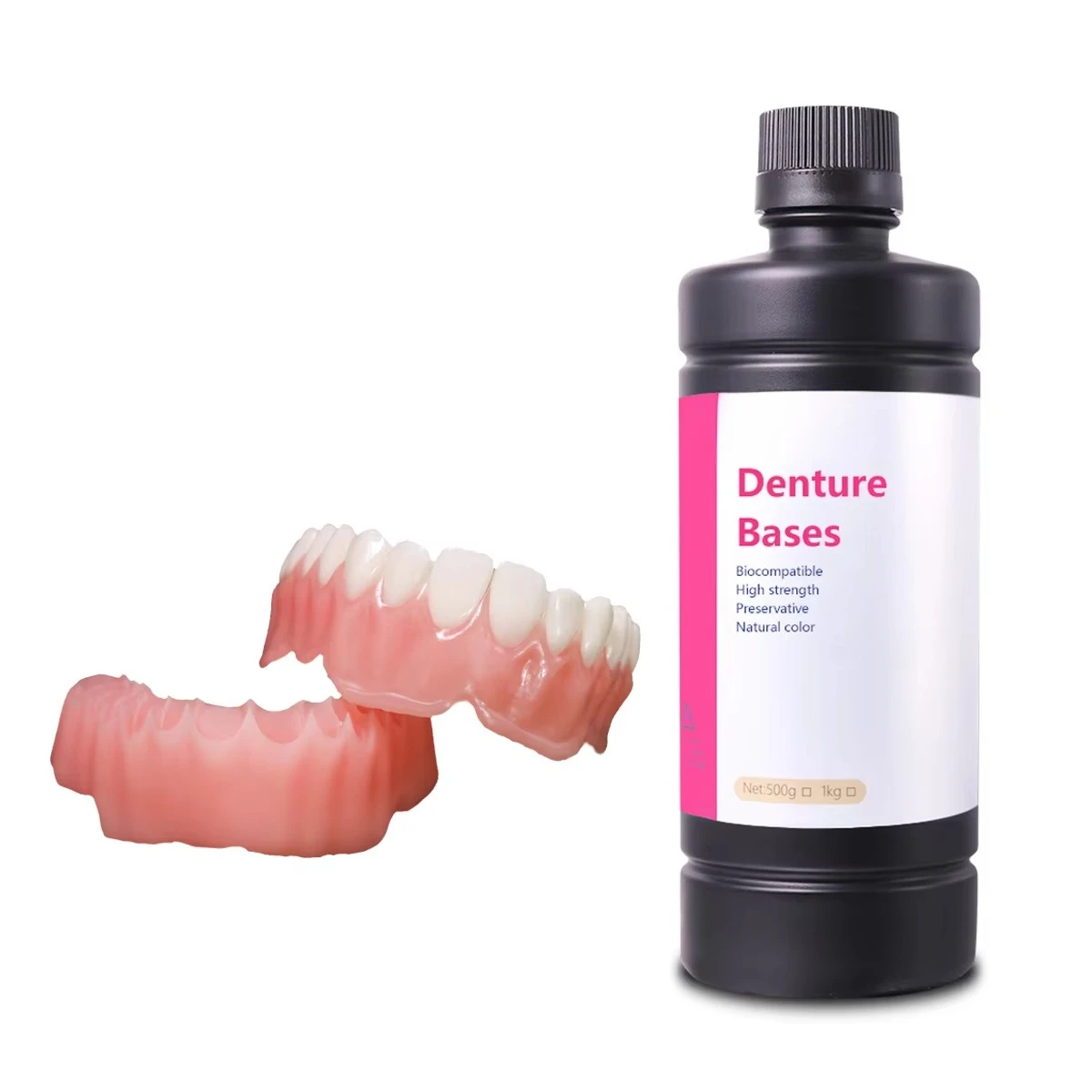Professional  Pink 100% Pure Lab Matrix Resin Liquid 1KG for Strong Dentures and Labs 3D Lab Printing