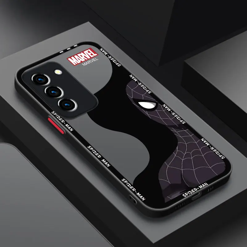 Cool Spider-Man Frosted Translucent Phone Case For Samsung Galaxy A03 Core A02 A10 A12 A20 A21 A50 A70 S A01 A04E A05 A11