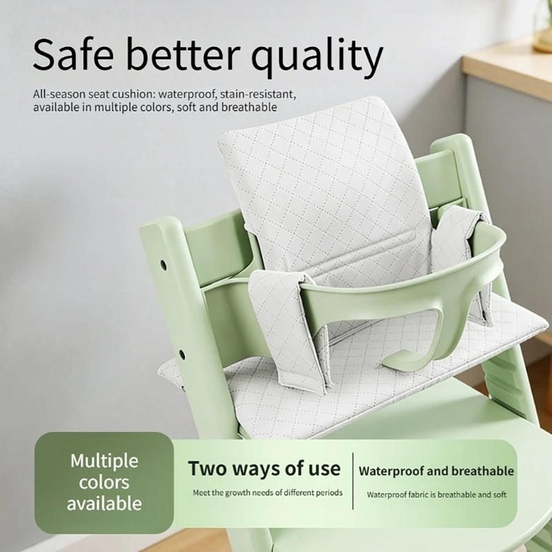 Child Pad Set For Chair Pillow Baby Feeding Chair Cover Soft Breathable Fabric Comfortable & Secure Suitable Infant A2UB