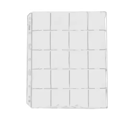 1/10 Sheets 20 Pockets Coin Holder Sheets Clear PVC Album Suitable For Coins Up To 50mm Neatly Display And Store Your Coins