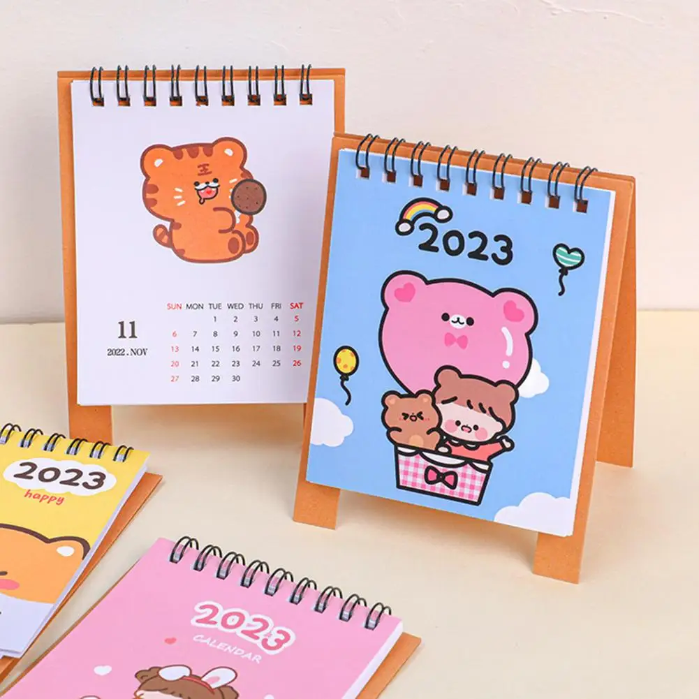 

Practical Good 2023 Mini Calendar Stationery Desktop Decoration Lightweight 2023 Desk Calendar Compact Size for Household