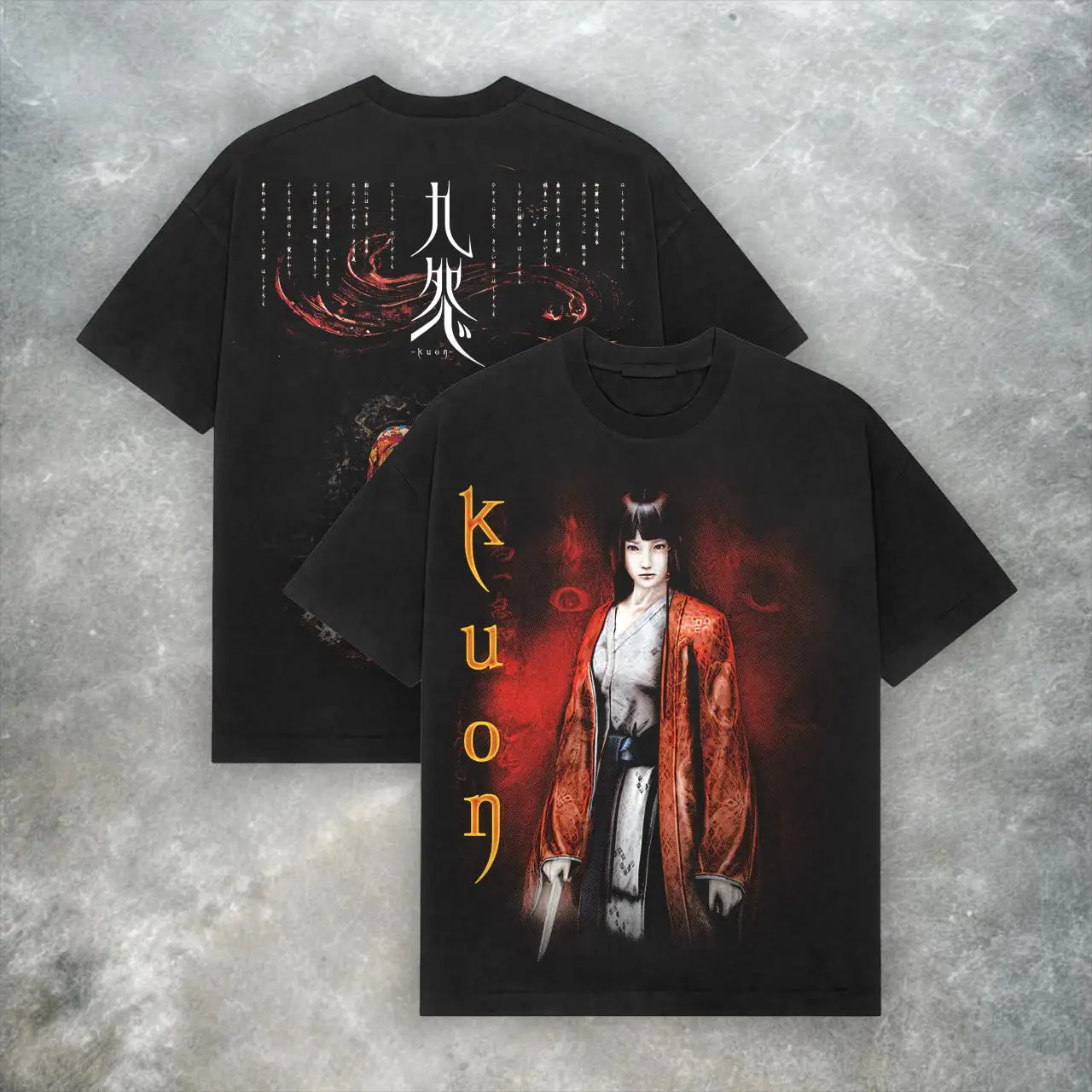 Camiseta Kuon del juego de terror FromSoftware, camiseta Y2K Grunge, camiseta holgada y transpirable de verano para hombres y mujeres