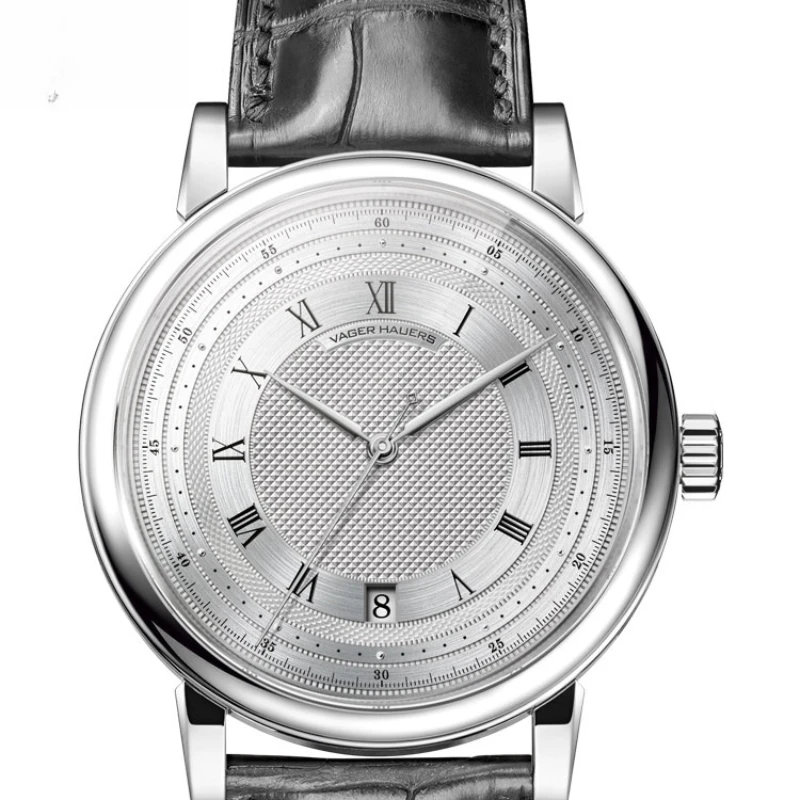 

Оригинальные мужские механические часы Yipin, полностью автоматические, с швейцарским механизмом, синими стальными стрелками, ультратонкие, с календарем