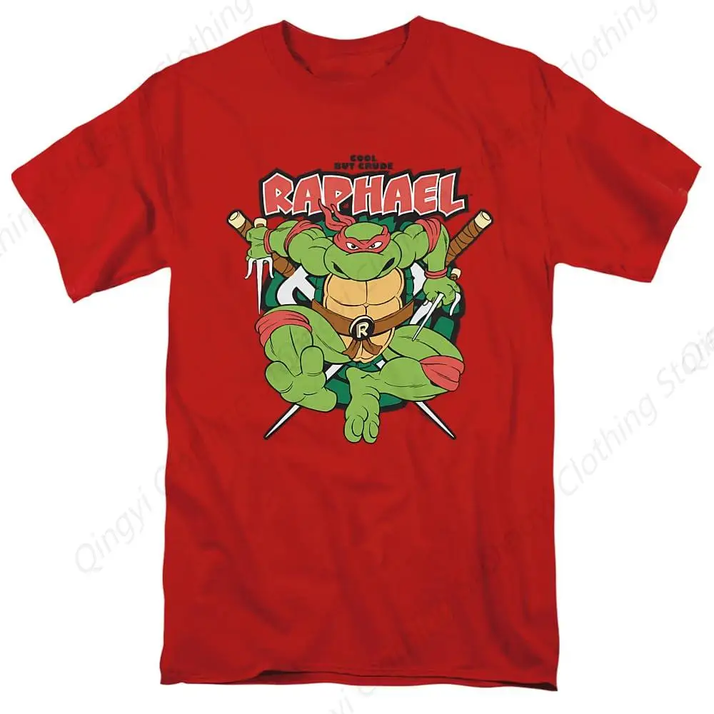 Teenage Mutant Ninja Turtles Raphael Cool But Crude Unisex Adult T Shirt Red ?