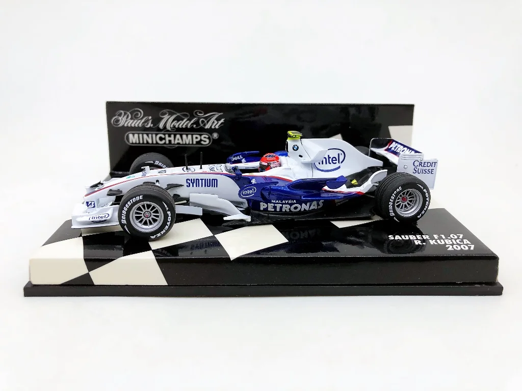 Minichamps 1:43 F1 F1.07 2007 Robert Kubica Simulation Limited Edition Resin Metal Static Car Model Toy Gift