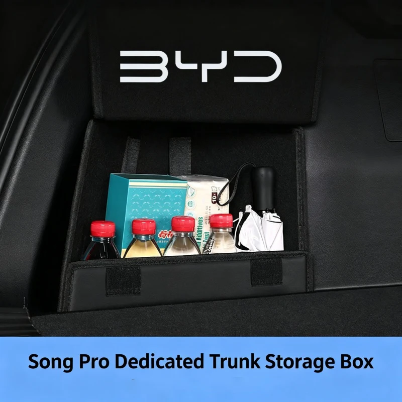 For BYD Song Pro DMI/EV Car Trunk Storage Box, Foldable Storage Box Dedicated Use, Modified Interior, Modification Supplies