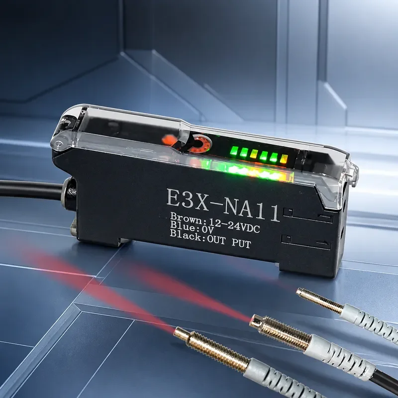 Naneng Fiber Amplifier Fiber Optic Sensor Diffuse Reflection Induction Photoelectric Switch E3X-NA11