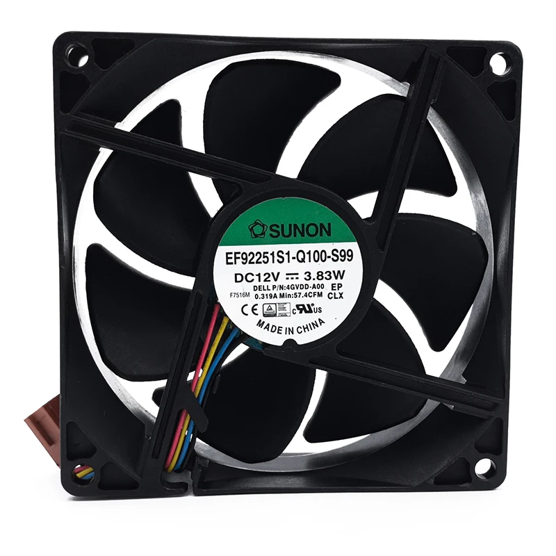 

НОВЫЙ ОРИГИНАЛЬНЫЙ EF92251S1-Q100-S99 12 В 3,83 Вт 4 провода ШИМ 9025 90*90*25 мм 9 см ОХЛАЖДАЮЩИЙ ВЕНТИЛЯТОР