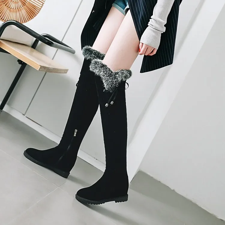 Big Size thigh high boots knee high boots over the knee boots women ladies boots shoes woman winter boots women