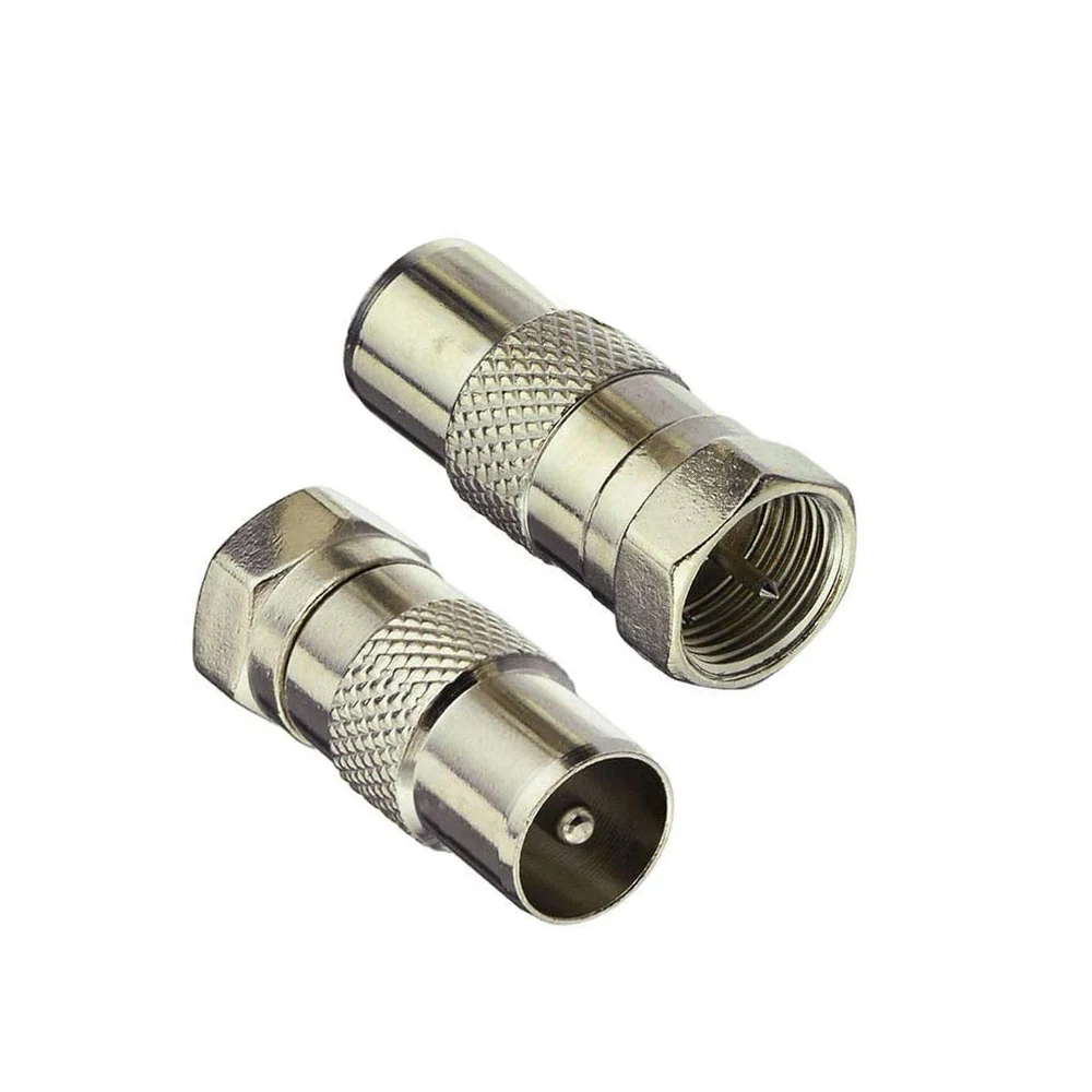 2 stücke f-Typ zu TV IEC 90-Grad-Stecker & Buchse HF-Koaxial adapter Adapter TV-Koaxial antennen anschluss – Detail 5