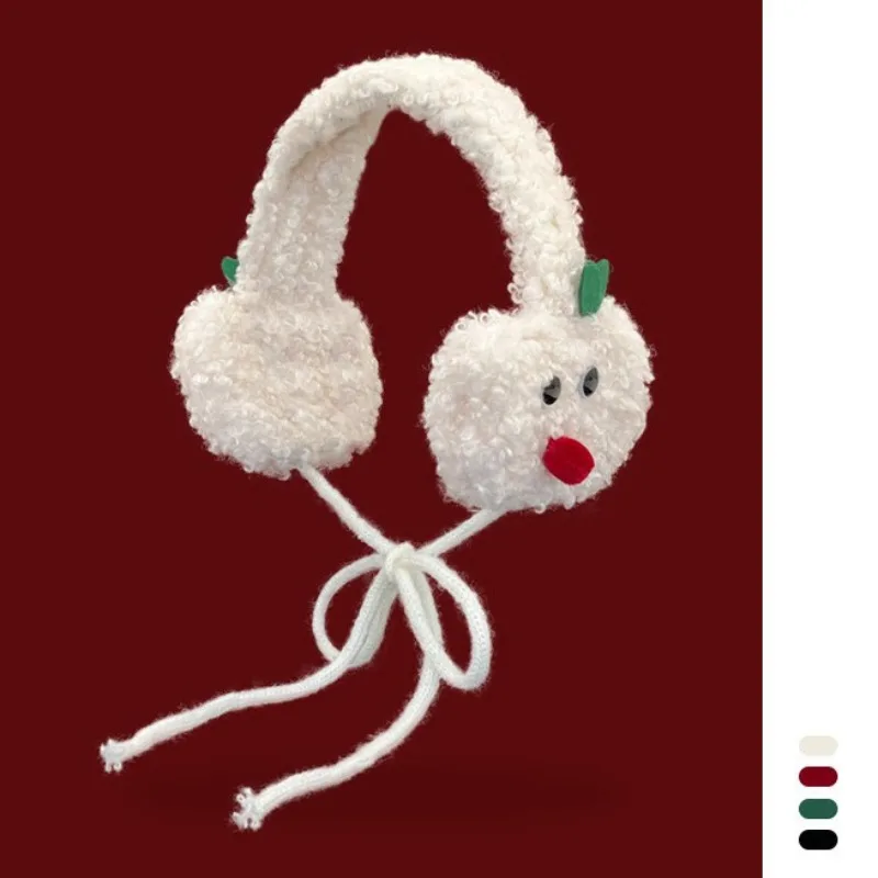 جديد لطيف الكرتون محبوك التعادل غطاء للأذنين الموضة المبتكرة مضحك امرأة فتاة القوس عقدة أفخم غطاء للأذن اكسسوارات الشتاء #2