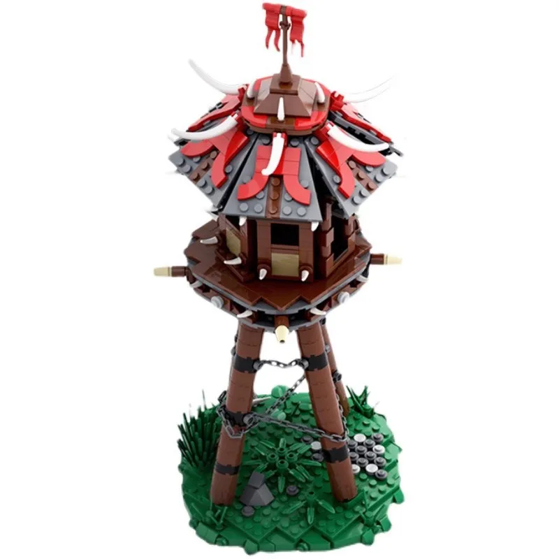 

Medieval Magic Sentry Tower Suspension Bridge Building Blocks Orcs Architectural Tower Classic Game Bricks Model Toys Gift