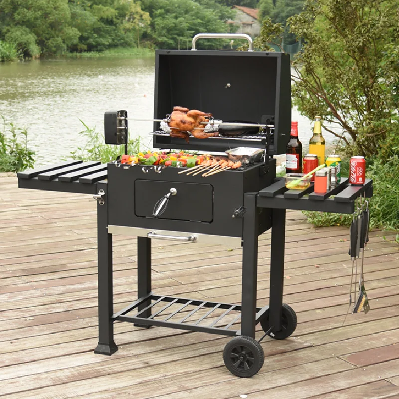 Oven Household Charcoal Large Rack Villa Courtyard American Stove Smoke-grill Bbq