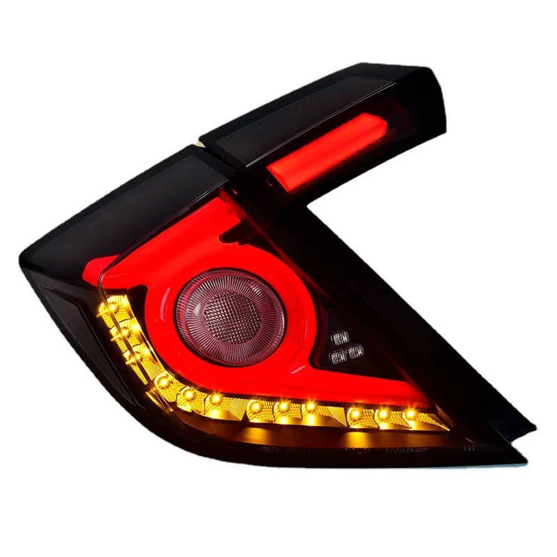 For HONDA CIVIC 10th 5-door Hatchback Taillight Assembly Modified LED Rear Tail Lamp Streamer Turn Signal Car Modification Parts